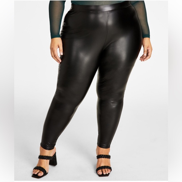 Faux Leather Leggings - Picture 1 of 4